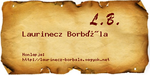 Laurinecz Borbála névjegykártya